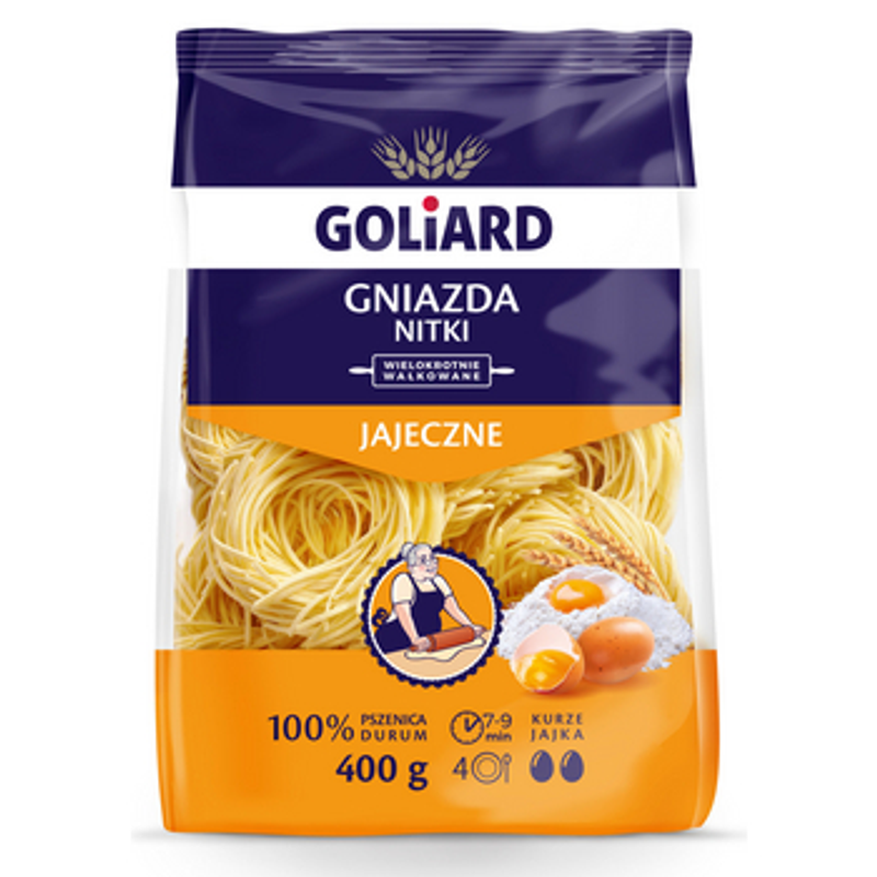 Goliard makaron gniazda nitki 400g